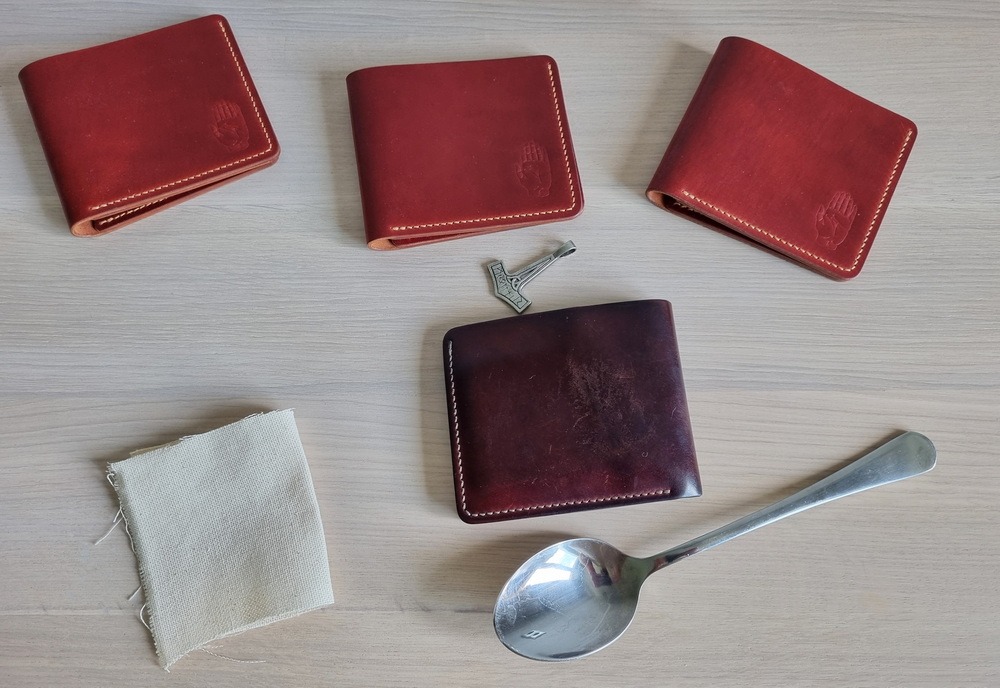 Cordovan leather aging