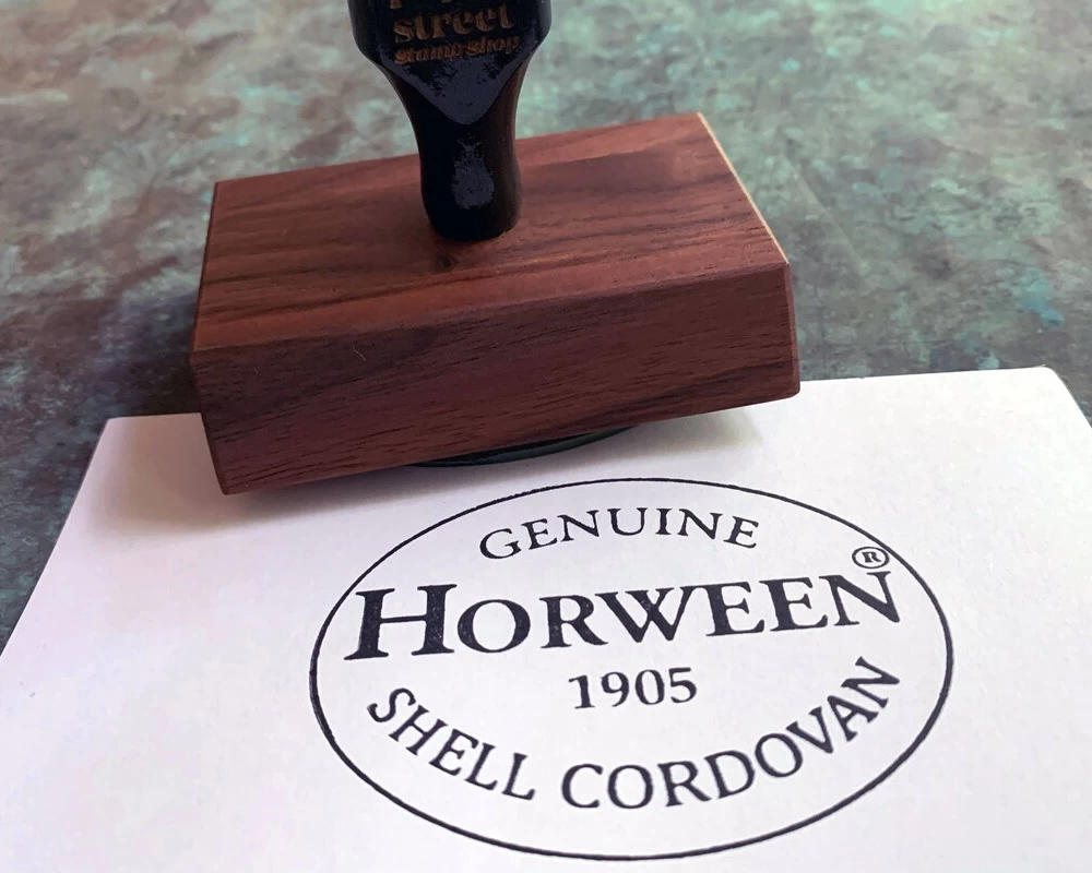 Horween Cordovan Stamp from Etsy